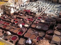 Chouwara is the name of the district for leather dye-houses in Fès