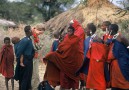 Möte med massaier i deras boma, Longido
