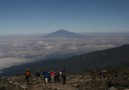 Mt Meru från Kilimanjaro