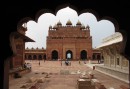 Beautiful buildings in pink sandstone