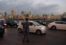 Trafikpolis i centrala Beirut
