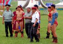 I väntan på match under Naadam