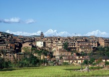 Himalaya looking over Bhaktapur