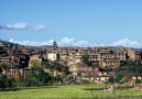 Bhaktapur med Himalaya i bakgrunden