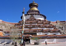 The Kumbum stupa in Gyantse