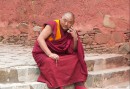 Tibetansk munk i samtal
