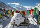 Prayer flags on the Everest Basecamp