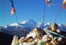 View of Mt Everest from the Rongbuk gompa