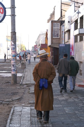 På promenad i Ulaanbaatar
