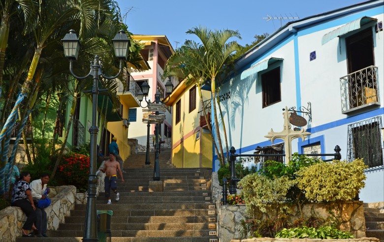 Staden Guayaquil har Ecuadors största hamn
