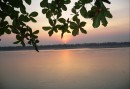 Solnedgång över Mekong