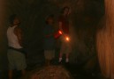 Inside a cave