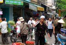 Liten marknad i Hanoi