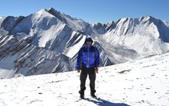 Över Kang La på 5500 meter