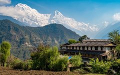 Resa Nepal Ghandruk med utsikt
