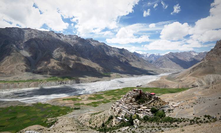 Key gompa vandrar vi förbi