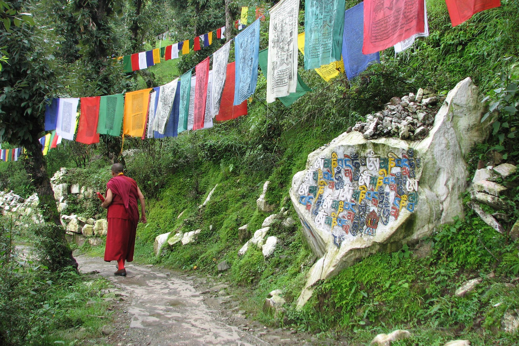 Gå koran runt Dalai Lamas tempel