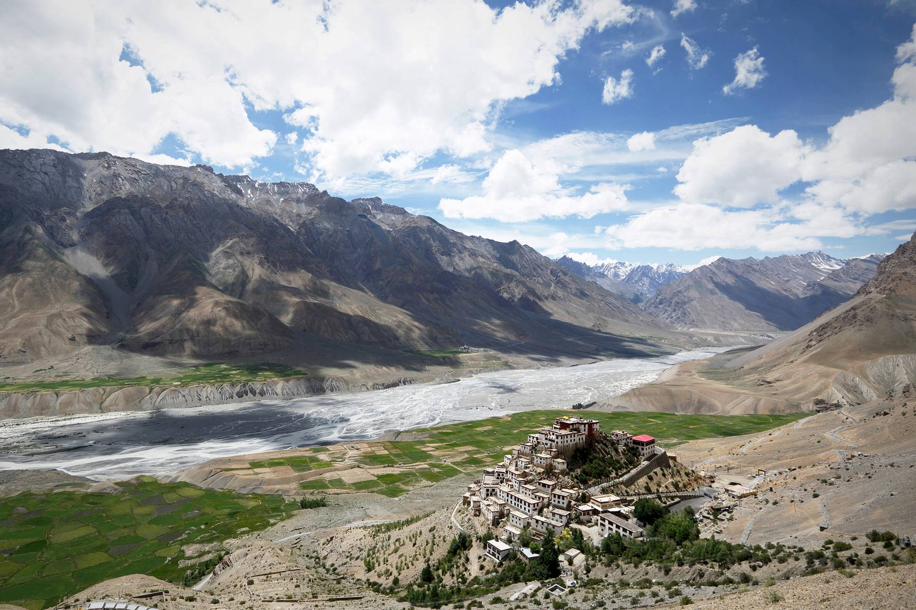Key gompa vandrar vi förbi