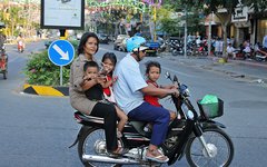 Familjeutflykt i Phnom Pehn