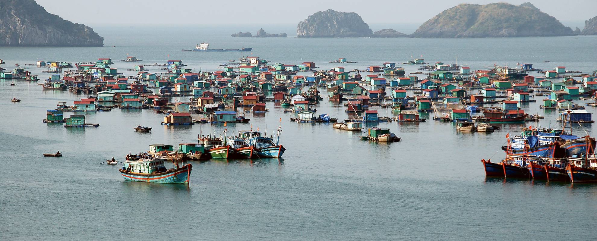 Fiskeby i Ha Long Bay