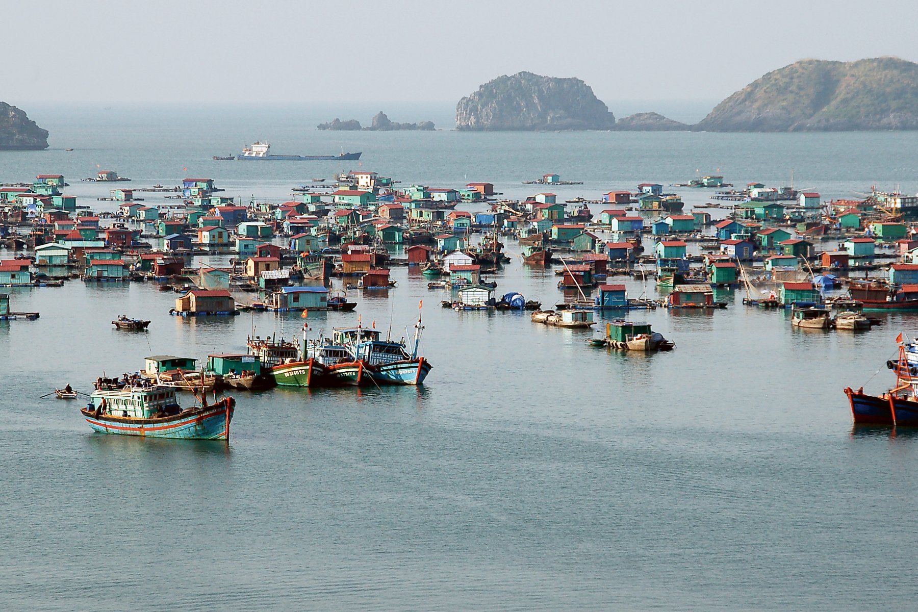 Fiskeby i Ha Long Bay