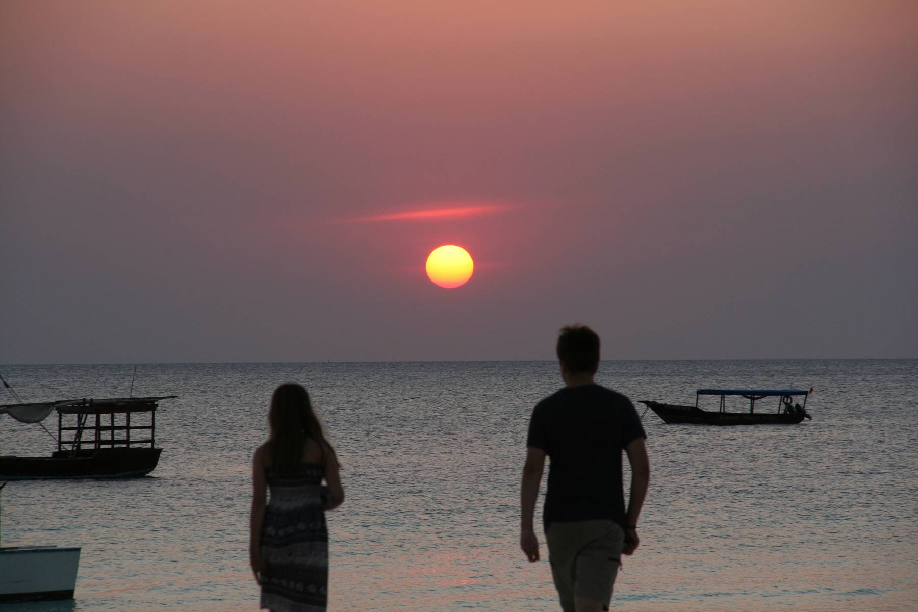 Solnedgång på Zanzibar