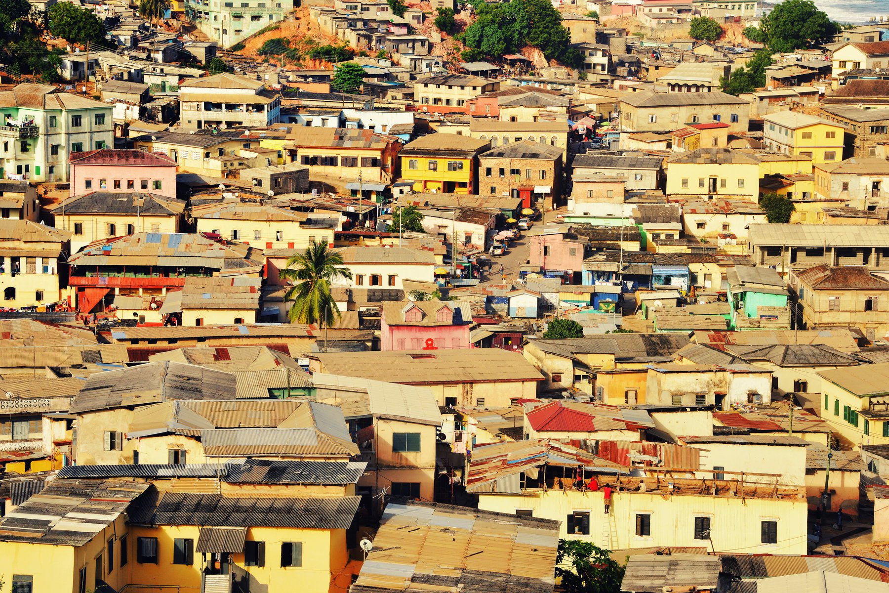 Utsikt över Cape Coast