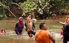 Sverige-Malaysia i vattenpolo.