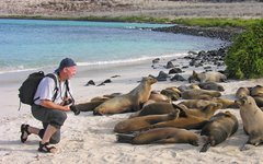 Djuren på Galapagos är inte rädda för människor