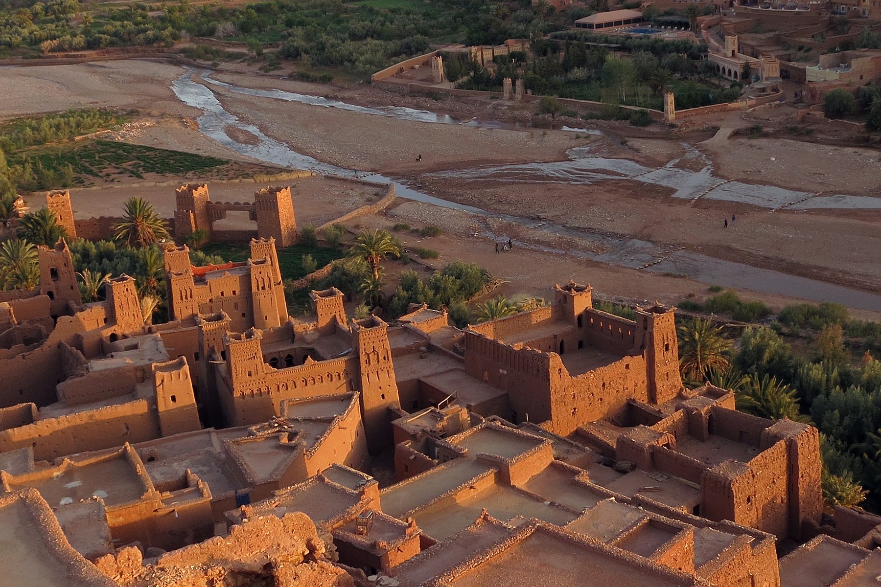 Ait Benhaddou i kvällsljus