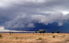 Regn över Isalo Nationalpark