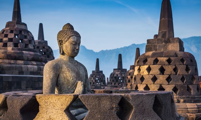 Det fantastiska tempelkomplexet Borobudur