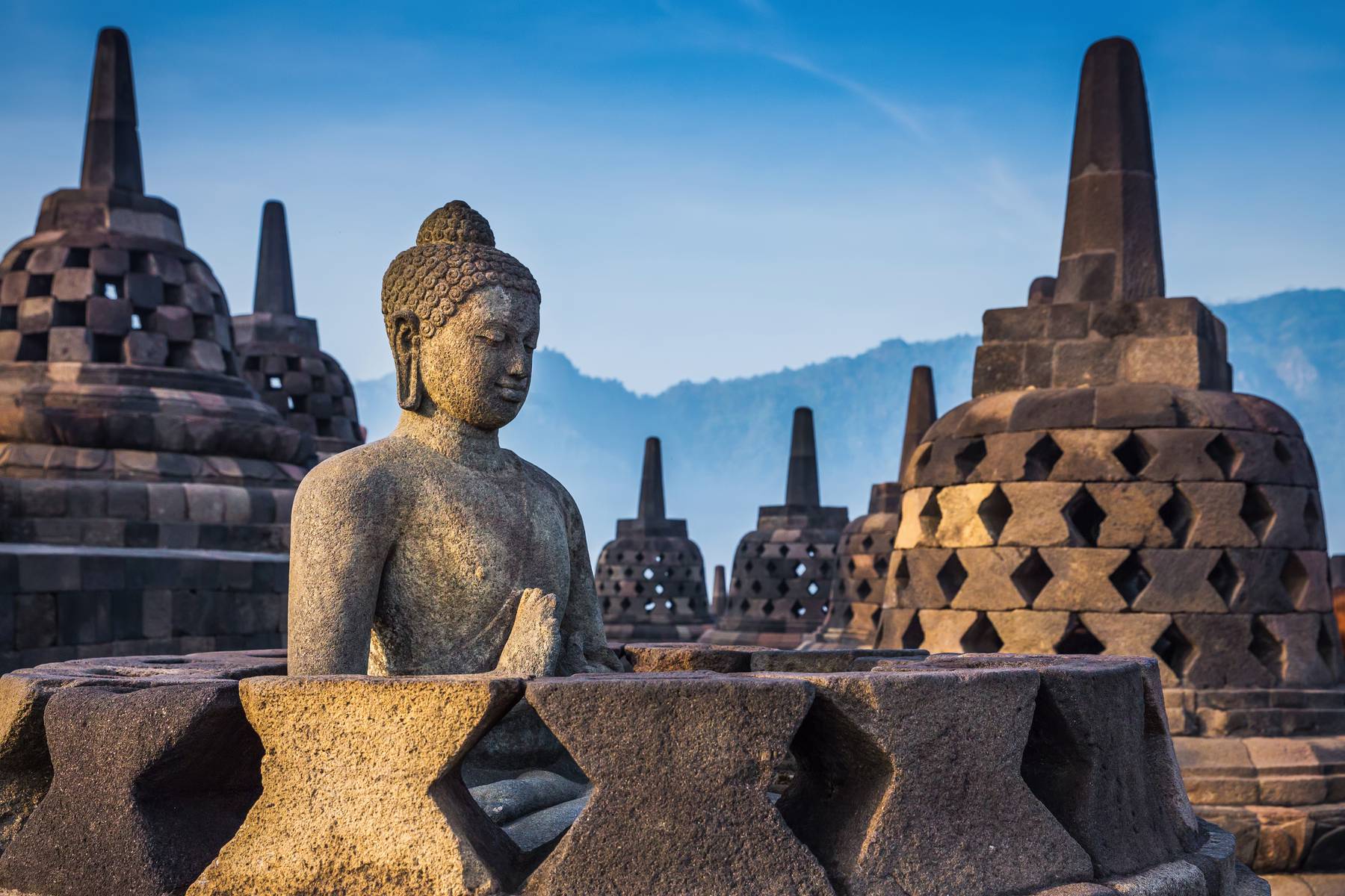 Det fantastiska tempelkomplexet Borobudur