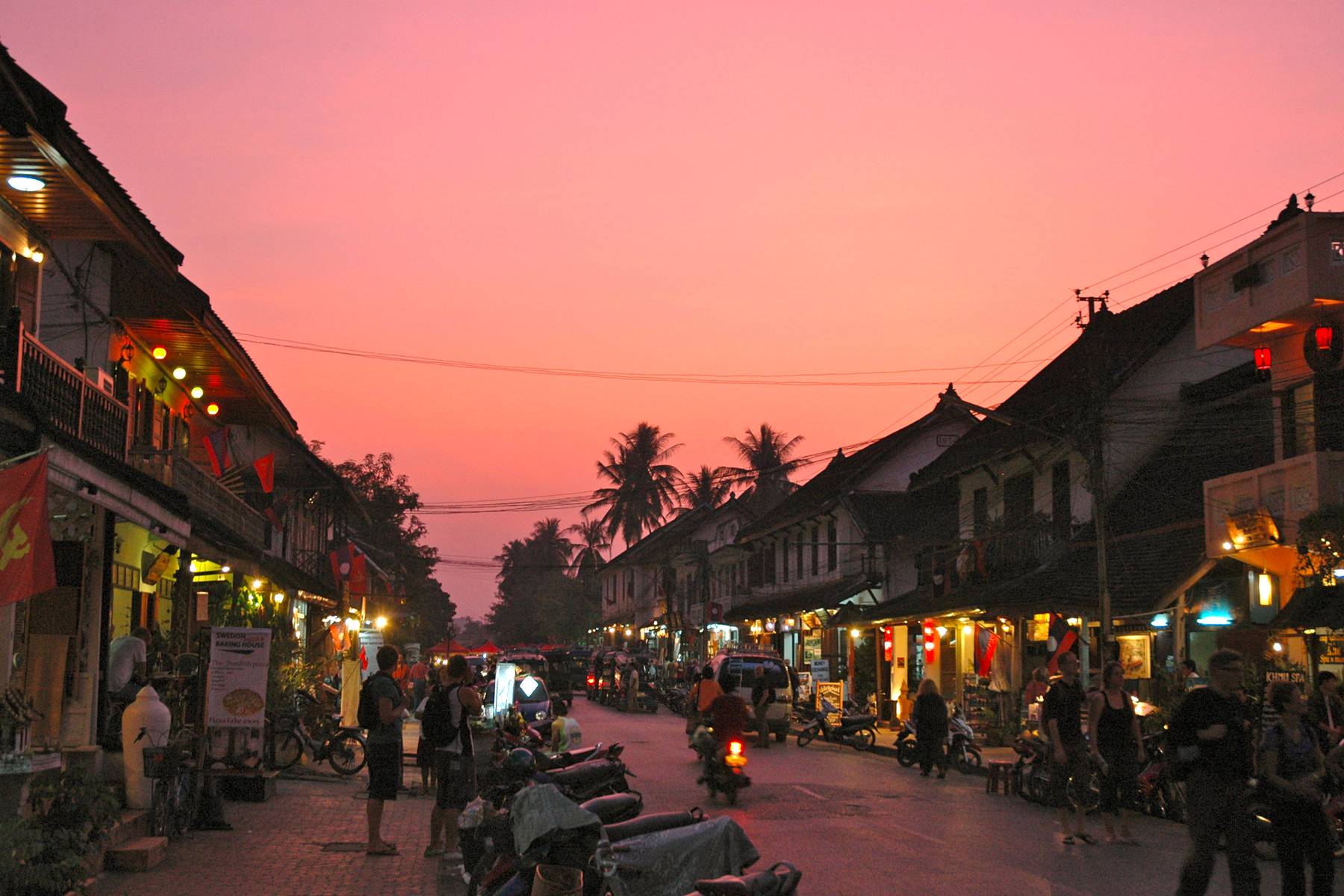 Skymmning i världsarvet Luang Prabang