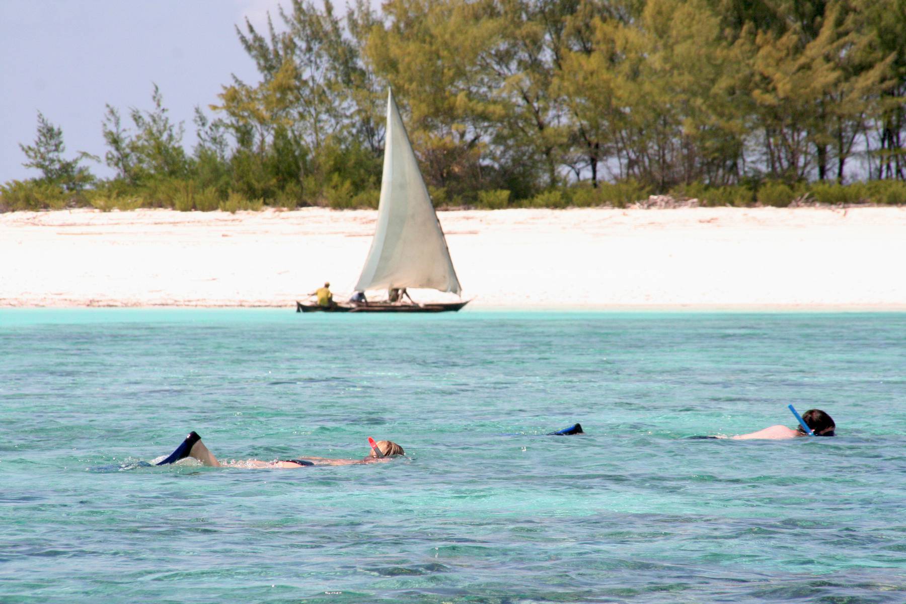 Snorkling utanför Zanzibar