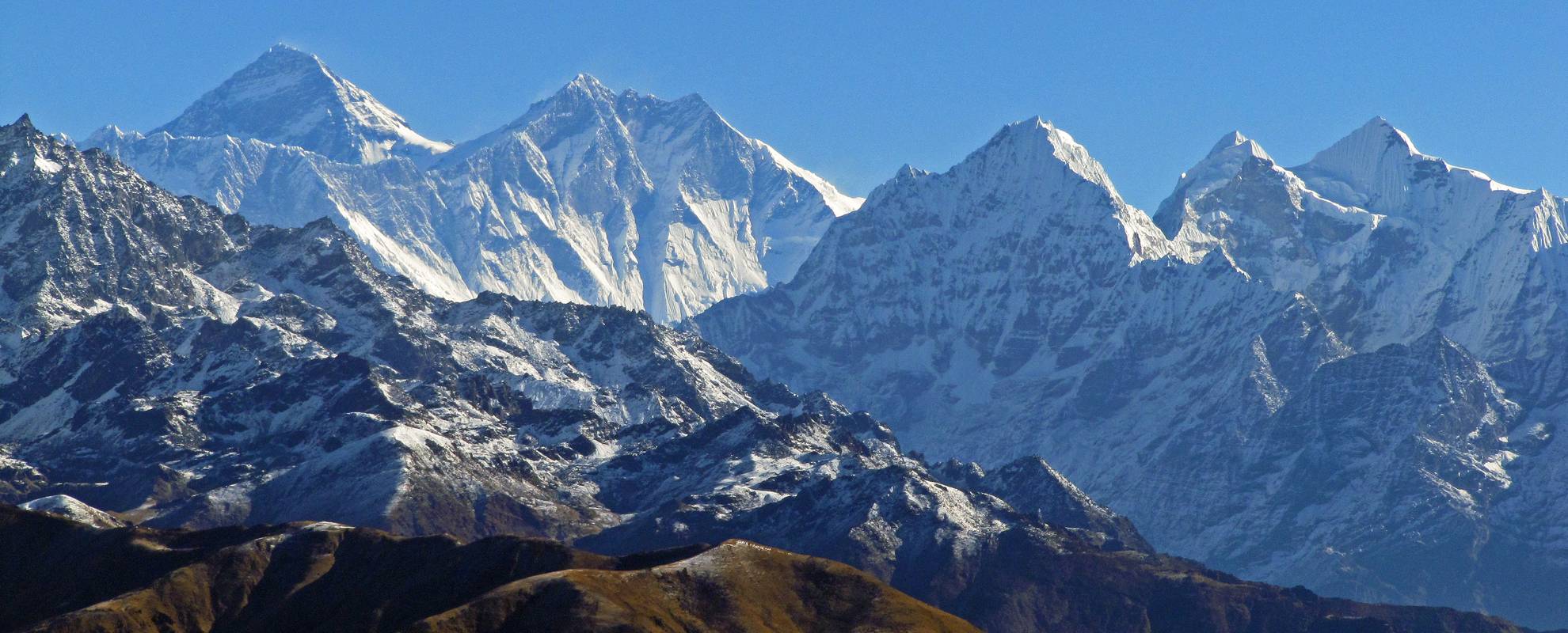 Mount Everest sedd från Pikey Peak