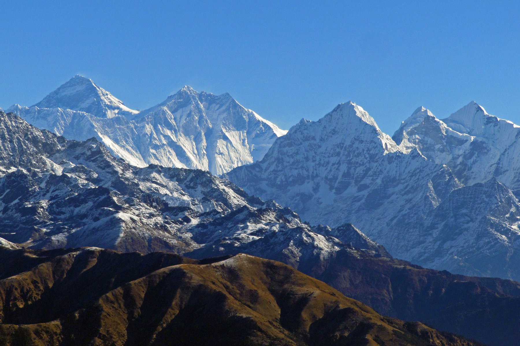 Mount Everest sedd från Pikey Peak