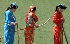 Bågskyttetävling under Naadam