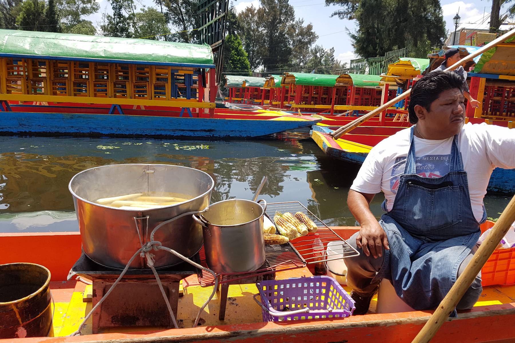 De flytande trädgårdarna i Xochimilco