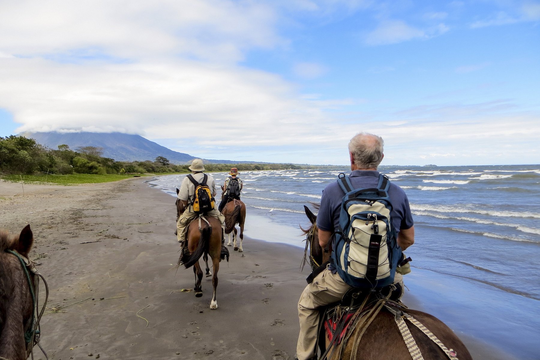 Ridtur på ön Ometepe, Nicaragua