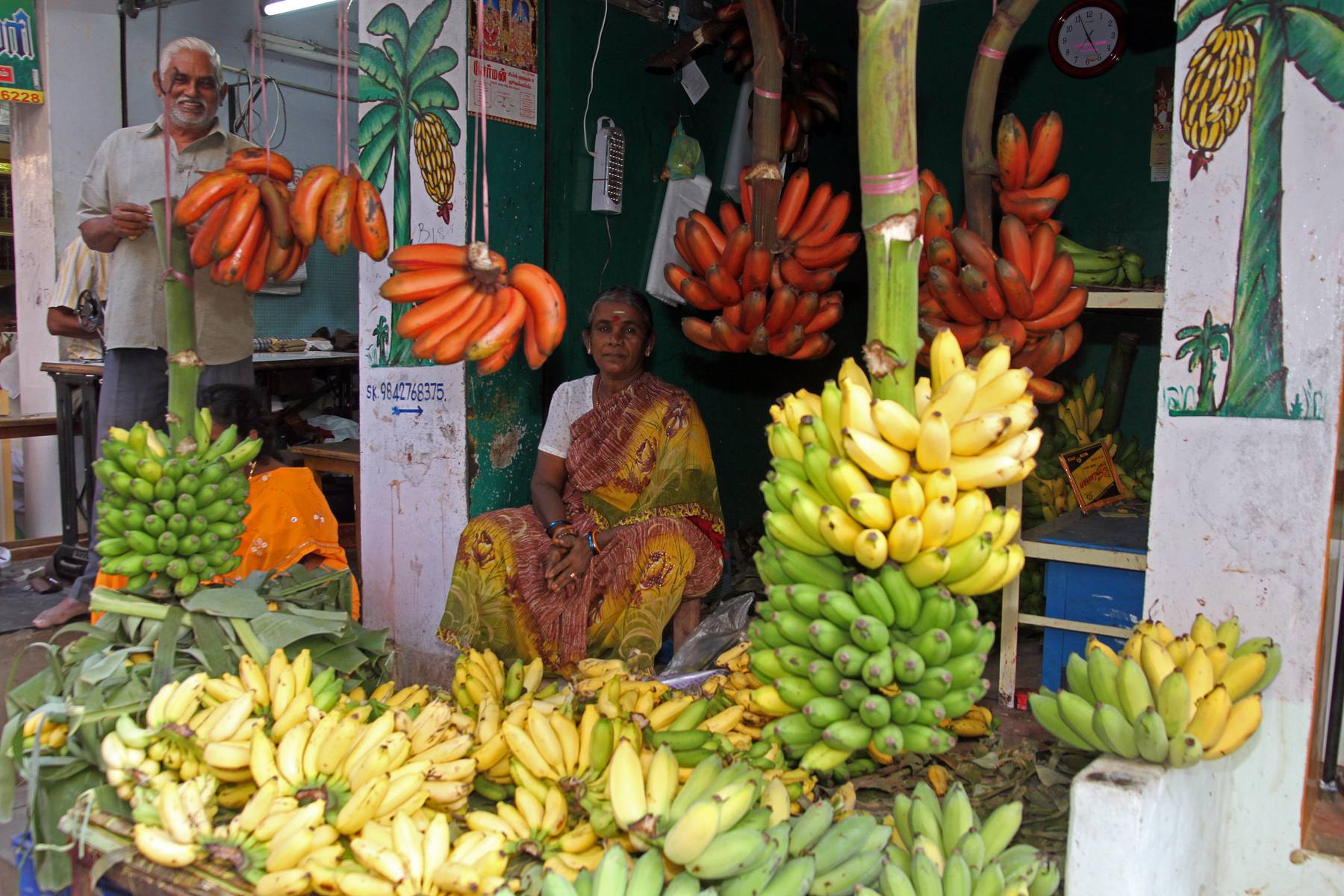Bananer i alla möjliga färger