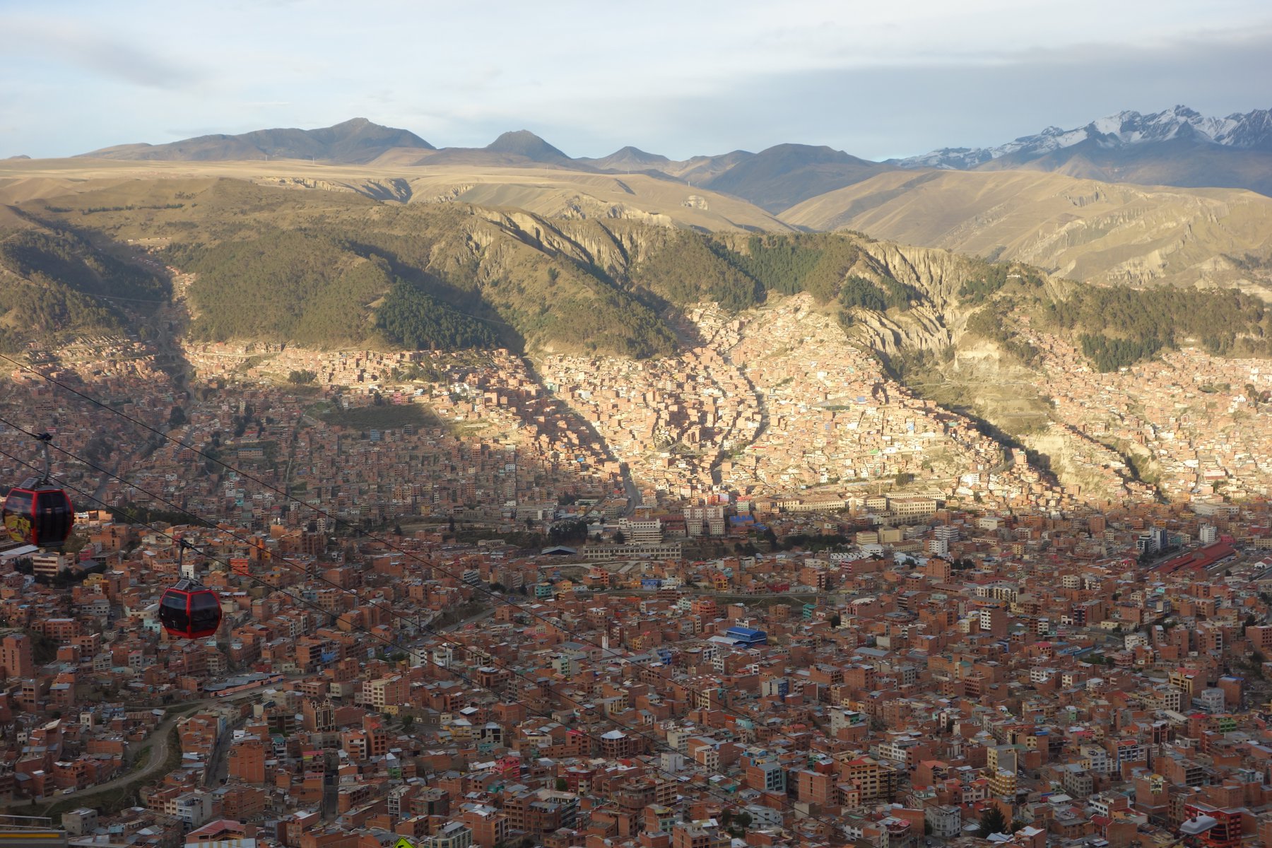 Med linbana kan du lätt ta dig runt i La Paz