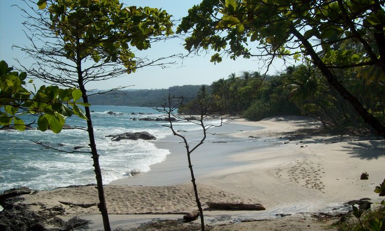 En av Costa Ricas alla vackra stränder