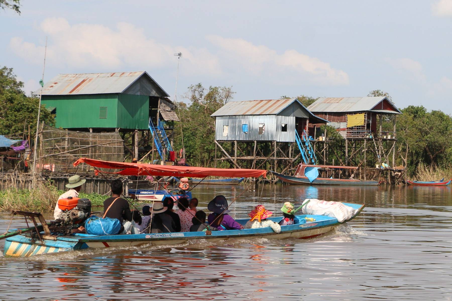 Båttaxi nära Siem Reap