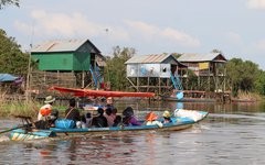 Båttaxi nära Siem Reap