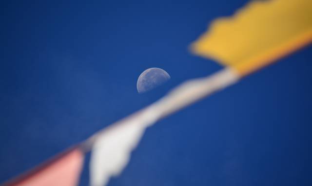 Böneflaggor ser du överallt i Tibet