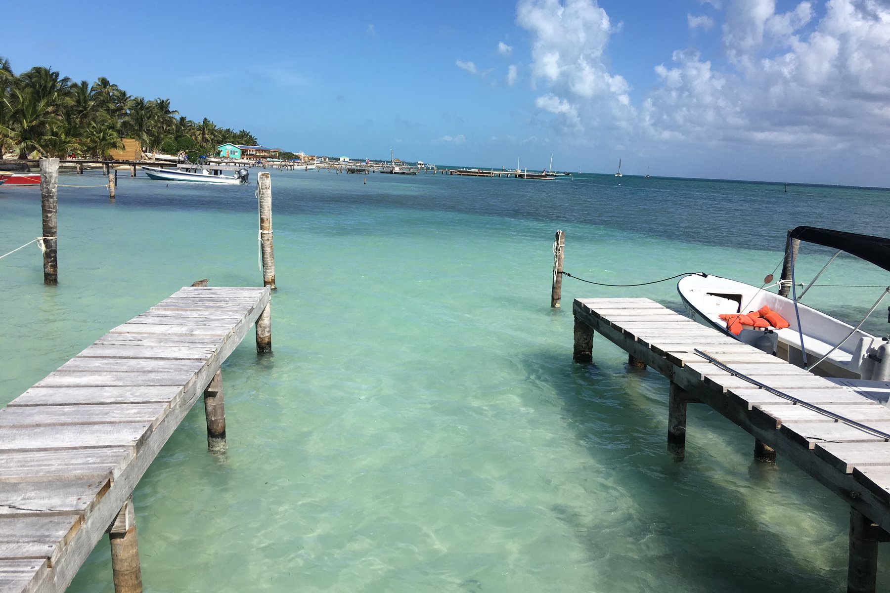 Avslappnade Caye Caulker i Belize