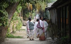 Vackra miljöer på ön Majuli