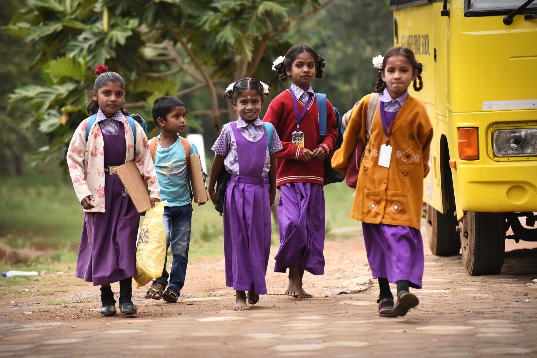 Projektet i Kalrayan Hills stöttar unga flickors skolgång