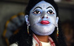 Fantastiska handgjorda masker på ön Majuli